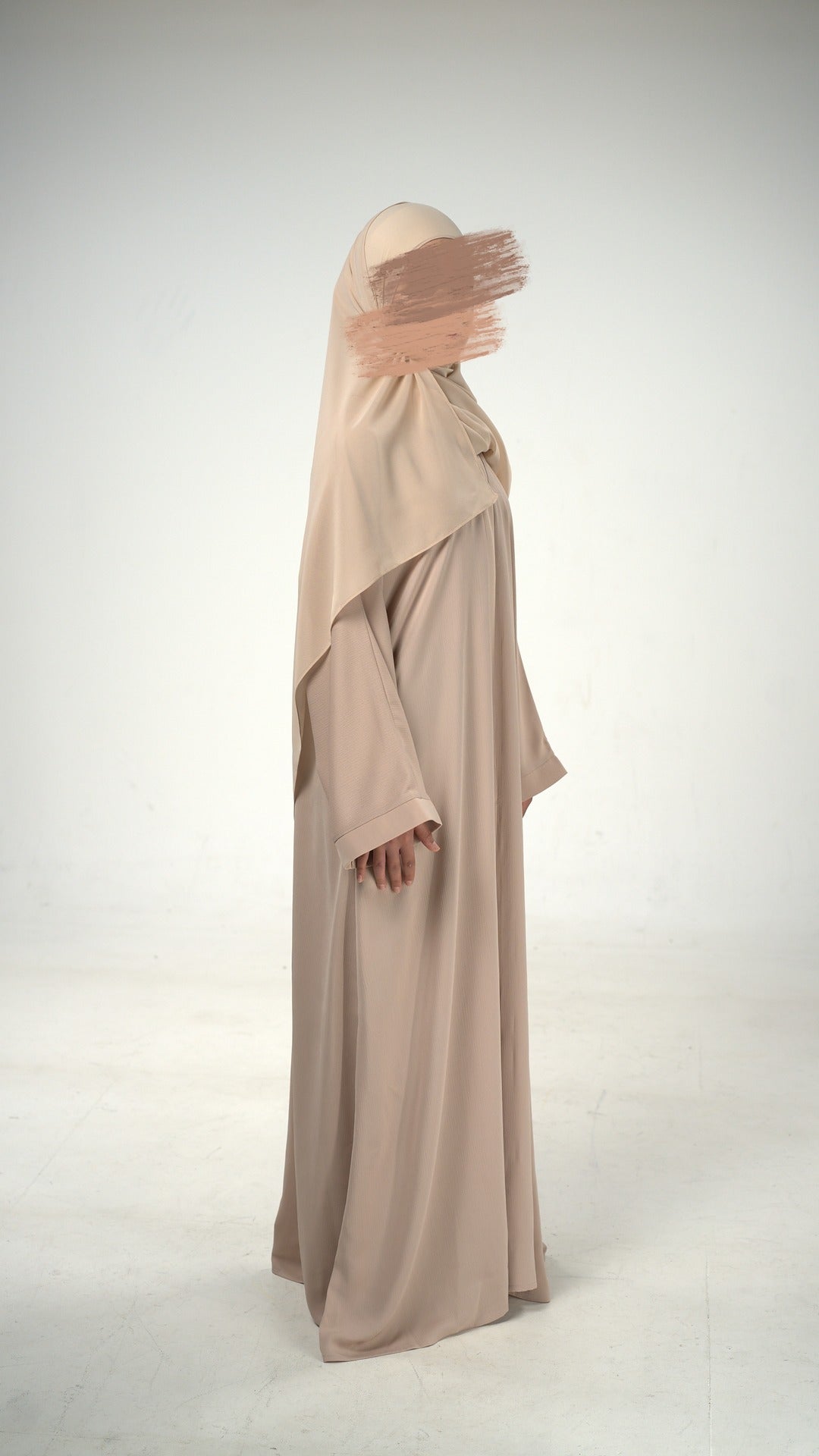 Peach Zoom Abaya