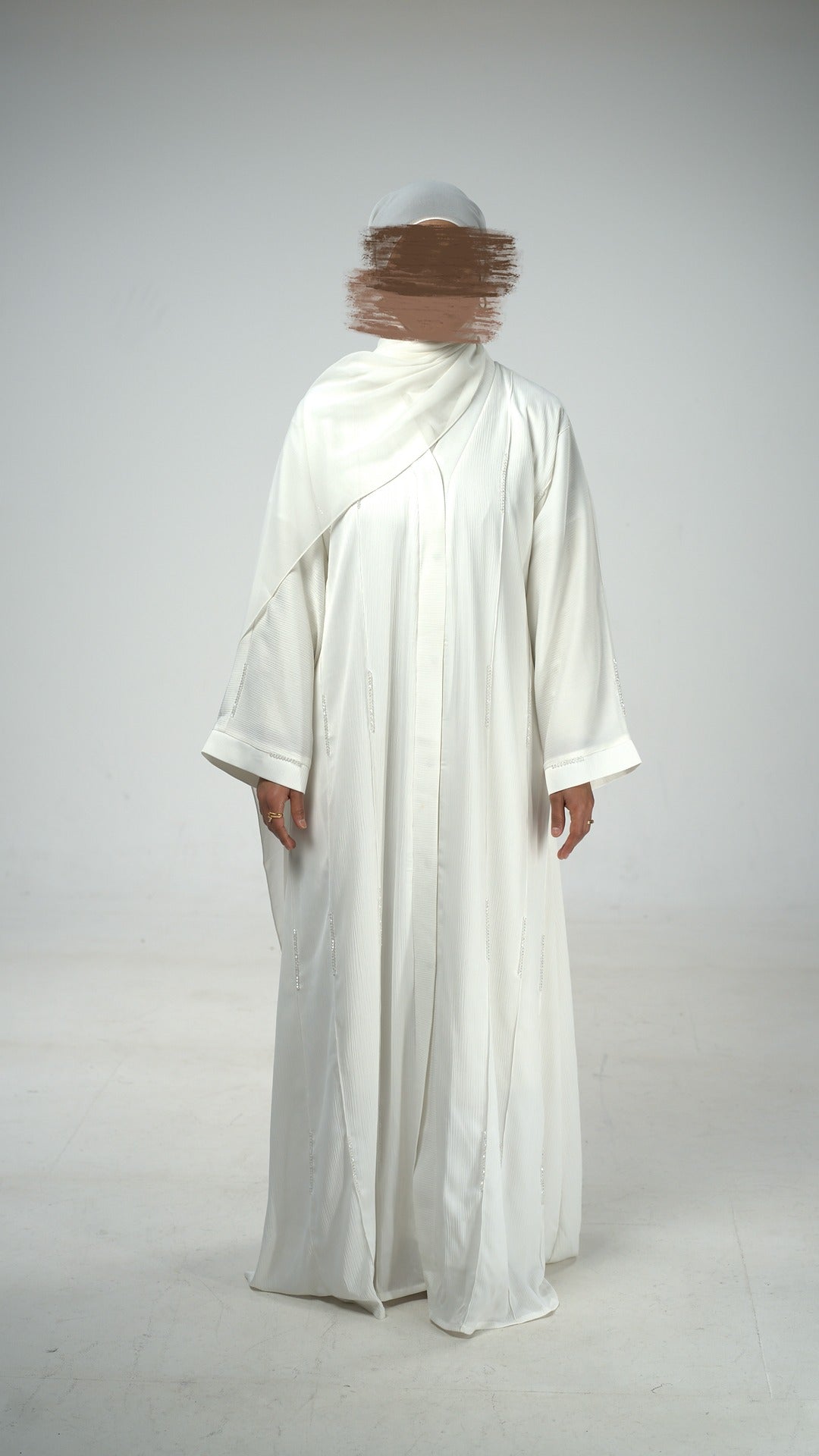 White Pearl Luxury Abaya