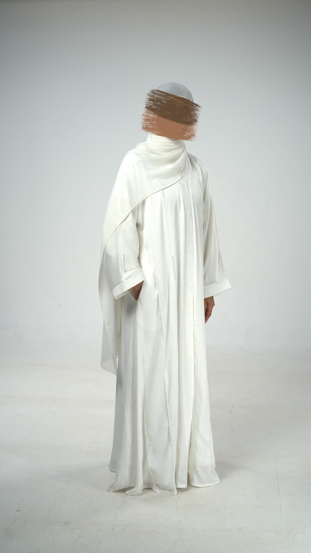 White Pearl Luxury Abaya