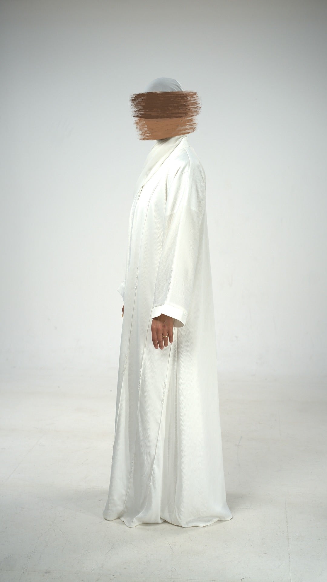 White Pearl Luxury Abaya
